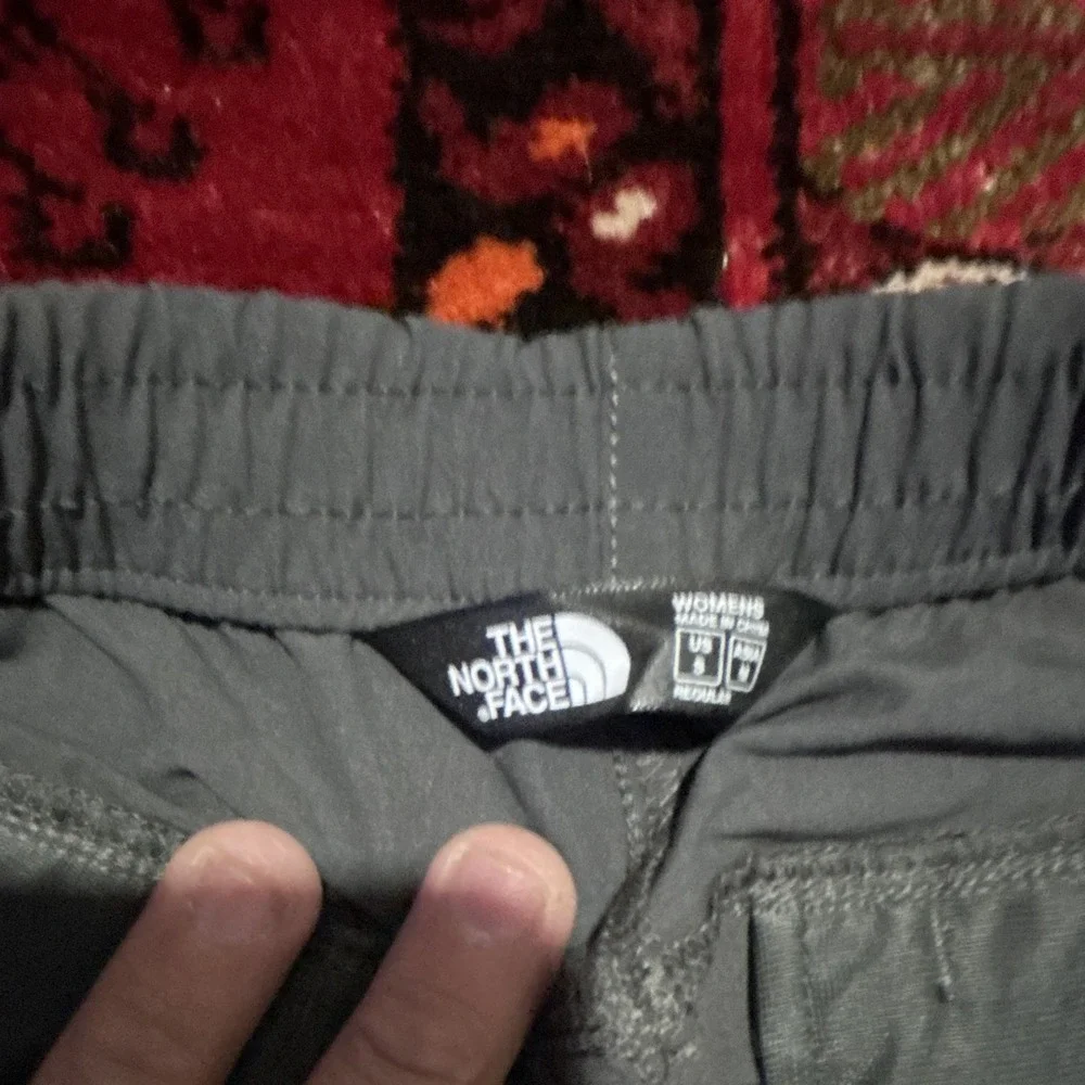 The North Face Gray Nylon Belted Hiking Pants Size L